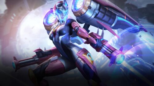 Futuristic Miss Fortune Gun Goddess Skin League of Legends PC Wallpaper