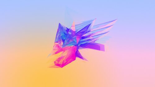 Abstract Crystal Geometric 4K Desktop Wallpaper