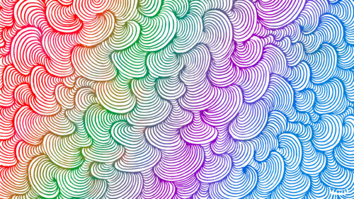 Vibrant Rainbow Abstract Line Art Pattern 4K Desktop Wallpaper