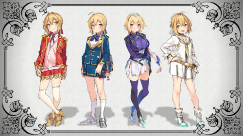 Fate Series Blonde Anime Girls Characters Collection 4K Desktop Wallpaper
