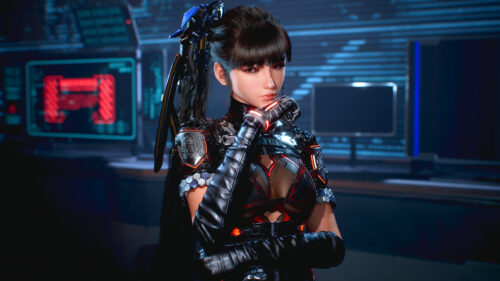 Eve from Stellar Blade Cyberpunk Sci-Fi Action PC Wallpaper