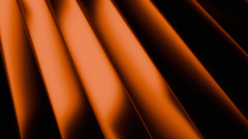 Minimalist Orange and Black Abstract Waves 4K Desktop Wallpaper