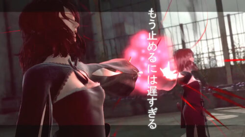 Anime Girl Casting Glowing Red Magic Spells Desktop Wallpaper