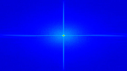 Minimalist Electric Blue Light Cross Abstract 4K Wallpaper