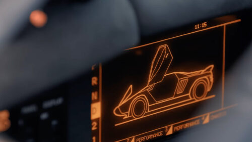 Supercar Digital Dashboard Interface Minimalist 4K Wallpaper