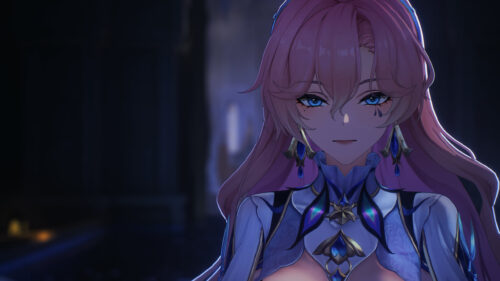 Beautiful Anime Girl with Pink Hair and Blue Eyes 4K Wallpaper