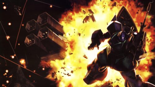 Gundam Mecha Battle Explosion Action Scene 4K PC Wallpaper