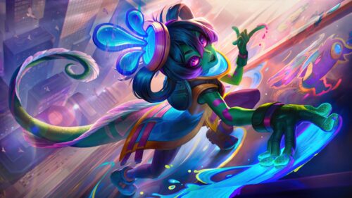 Neeko Street Demons League of Legends Vibrant PC Wallpaper