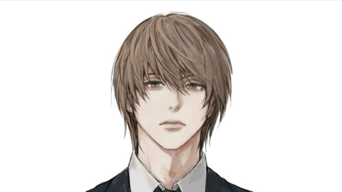 Light Yagami Death Note Minimalist Portrait PC Wallpaper
