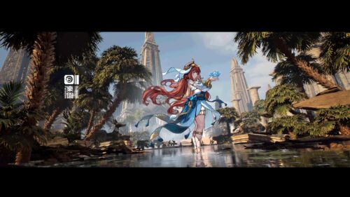 Nilou Genshin Impact Fantasy Desert Oasis Anime PC Wallpaper
