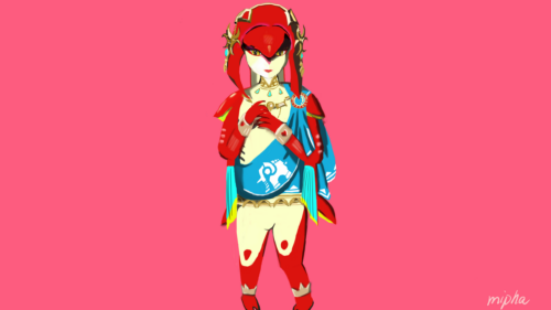 Mipha Zora Princess Breath of the Wild Fan Art PC Wallpaper