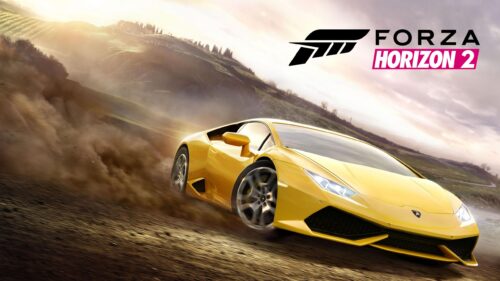 Yellow Lamborghini Huracan in Forza Horizon 2 Action PC Wallpaper