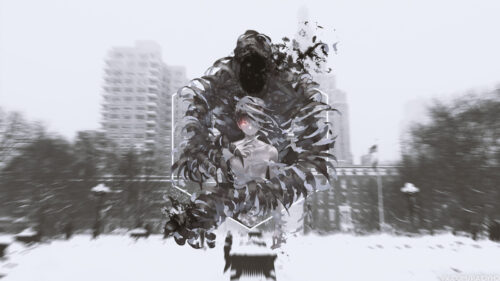 Tokyo Ghoul Kaneki Ken Red Eye Abstract Dark Anime 4K Wallpaper