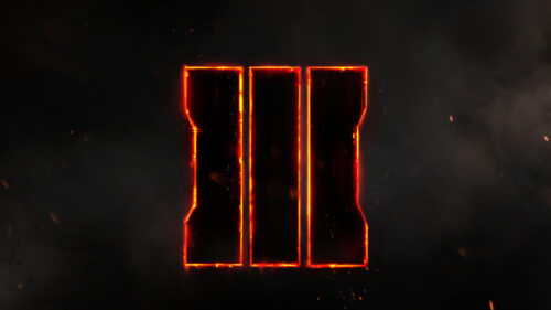 Call of Duty Black Ops 3 Glowing Orange Logo Gaming PC Wallpaper