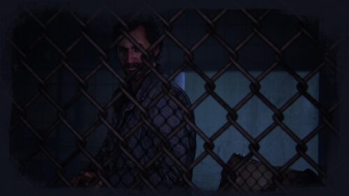 Joel Miller Behind Chain Link Fence The Last of Us Part 1 PC Wallpaper