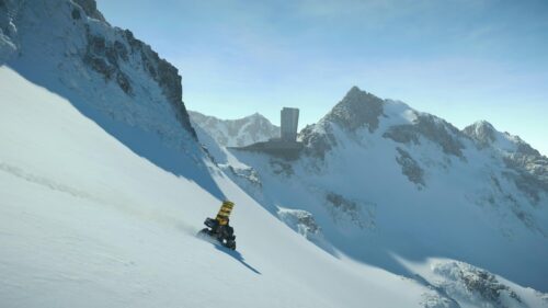 Sam Porter Bridges Journey in Death Stranding Snowy Mountains PC Wallpaper
