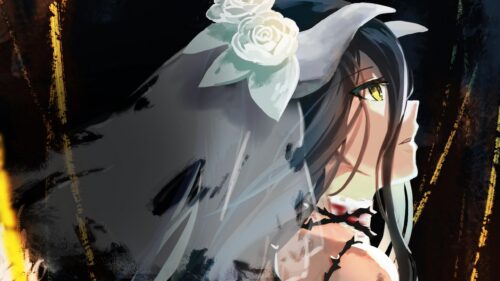 Albedo Overlord Anime Character Aesthetic Dark Fantasy 4K Wallpaper