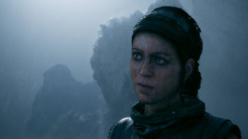 Senua from Hellblade Cinematic Blue Atmosphere 4K PC Wallpaper
