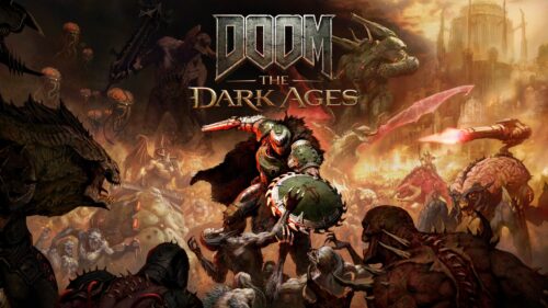 DOOM The Dark Ages Doom Slayer Battle Scene 4K PC Wallpaper