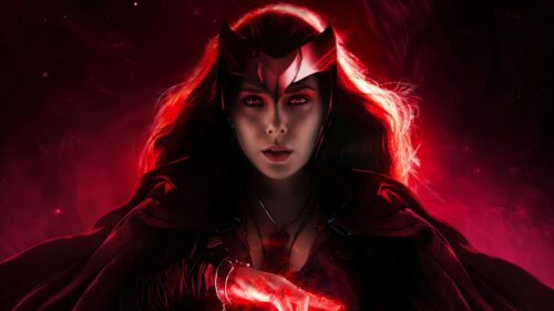 WandaVision Scarlet Witch and Vision Magical Reality 4K Desktop Wallpaper