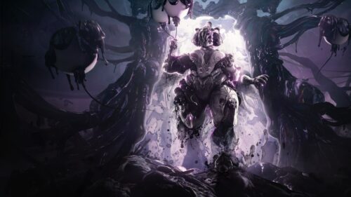 Warframe Gaming Wallpaper HD: Epic Tenno Warrior Background for Desktop PC