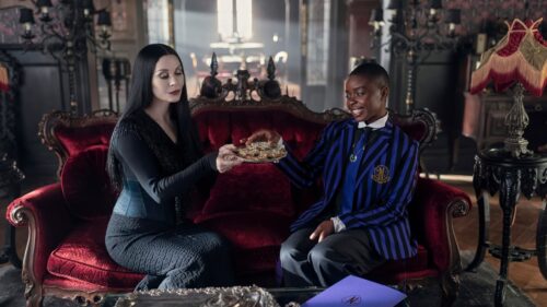 Gothic Wednesday Addams Aesthetic Dark Mood 4K Desktop Wallpaper