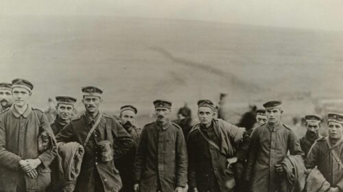 WW1 German Soldiers Historical Monochrome Portrait Desktop Wallpaper
