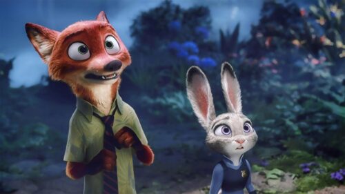 Zootopia City Skyline and Characters Cinematic 4K Desktop Wallpaper