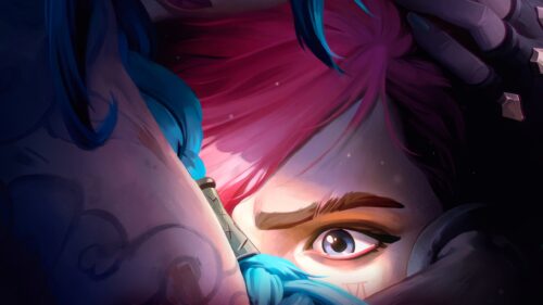 Stunning Arcane League of Legends Jinx and Vi Cinematic Desktop Wallpaper