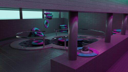 Eerie Backrooms Yellow Liminal Space Aesthetic 4K Desktop Wallpaper