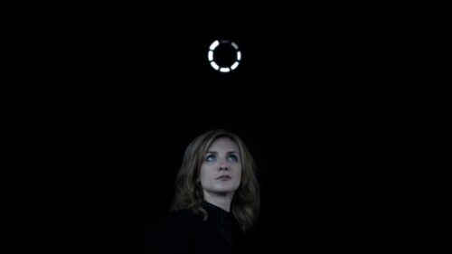 Eerie Black Mirror Tech Screen Abstract Aesthetic 4K Desktop Wallpaper