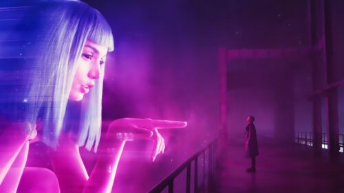 Stunning Blade Runner Cyberpunk Cityscape with Neon Lights 4K Desktop Wallpaper