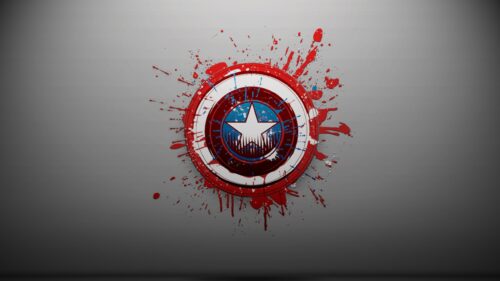 Epic Captain America Shield Cinematic 4K Desktop Wallpaper