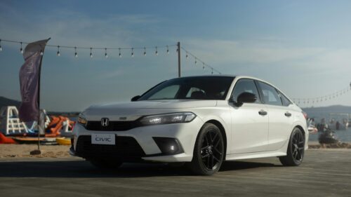 Stunning White Honda Civic RS Sport Sedan 4K Desktop Wallpaper