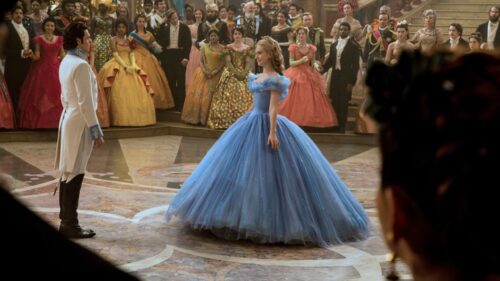 Enchanting Cinderella at the Magical Palace Ball High Definition Desktop Wallpaper
