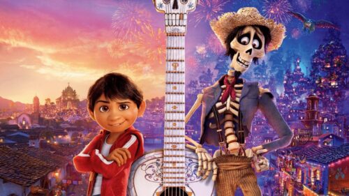 Vibrant Pixar Coco Land of the Dead Colorful Aesthetic 4K Desktop Wallpaper