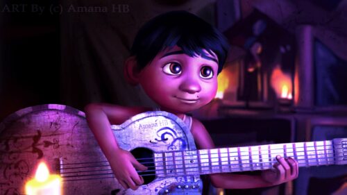 Vibrant Pixar Coco Land of the Dead Colorful Aesthetic 4K Desktop Wallpaper
