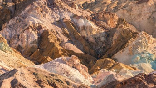 Vibrant Death Valley Badlands Geological Landscape 4K Desktop Wallpaper