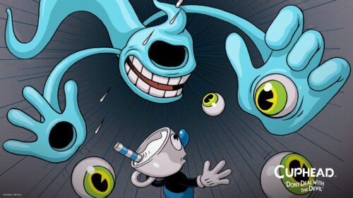 Cuphead Boss Fight Desktop Wallpaper – High Quality Gaming Art for PC