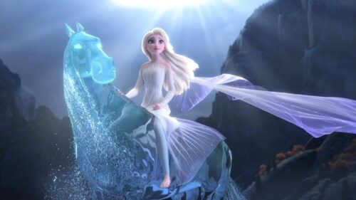 Stunning Elsa Frozen Ice Magic Aesthetic High Definition Desktop Wallpaper