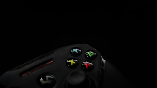 Minimalist SteelSeries Gaming Controller Buttons 4K Wallpaper