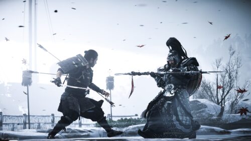 Ghost of Tsushima Jin Sakai Samurai Landscape Gaming Wallpaper 4K for PC Desktop