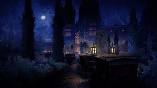 Hogwarts Legacy Cinematic Castle View Gaming Wallpaper 4K for PC Desktop