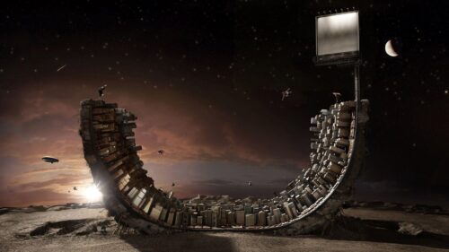 Surreal Dream Architecture Cityscape Inspired by Inception 4K Desktop Wallpaper