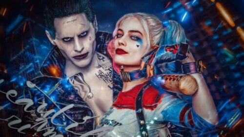 Intense Cinematic Joker Portrait Dark Gritty 4K Desktop Wallpaper