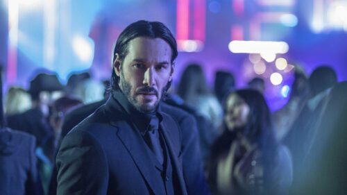Stunning Portrait of Keanu Reeves Cinematic 4K Desktop Wallpaper
