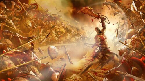 Epic Kratos God of War Gaming Wallpaper 4K High Resolution Desktop Background