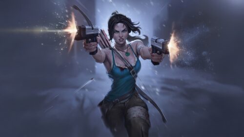 Lara Croft Tomb Raider Cinematic 4K Gaming Wallpaper for Desktop PC – 16:9 Landscape Background