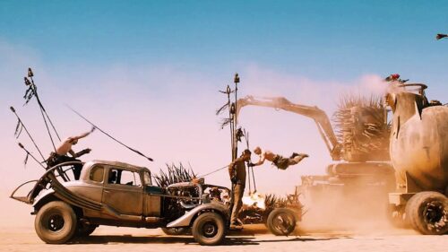 Mad Max Fury Road Post Apocalyptic Desert Car Chase High Definition Desktop Wallpaper