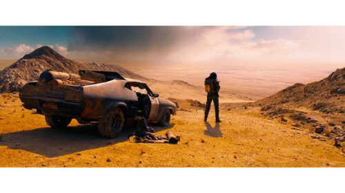 Mad Max Fury Road Post Apocalyptic Desert Car Chase Cinematic 4K Desktop Wallpaper